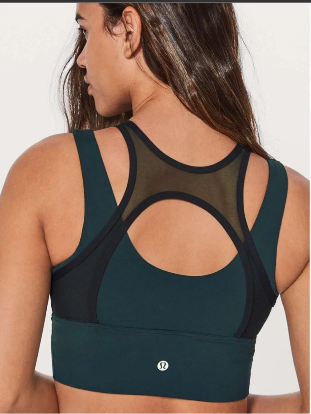 Lululemon Double Tap Bra II in Submarine and Black - Size 4